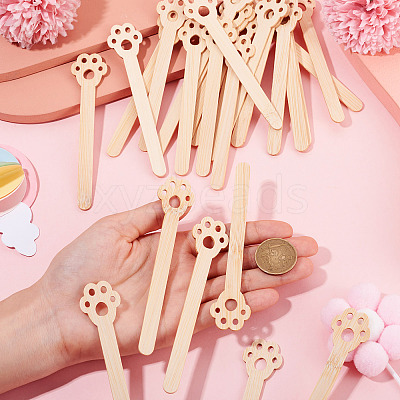 50Pcs Wooden Cakesicle Sticks AJEW-TA0018-01A-1