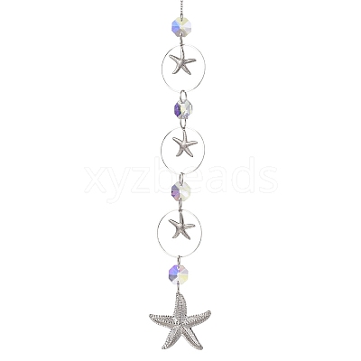 Glass Hanging Suncatchers HJEW-JM04584-1