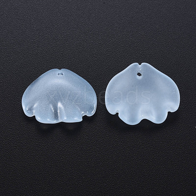 Transparent Baking Paint Glass Pendants DGLA-Q025-002-1