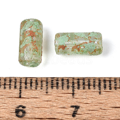 Picasso Transparent Glass Bugle Beads SEED-N010-02G-1