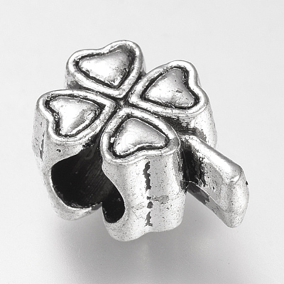 Tibetan Style Alloy European Beads TIBE-S310-079AS-LF-1