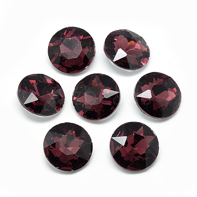 Pointed Back Glass Rhinestone Cabochons RGLA-T029-8mm-18-1