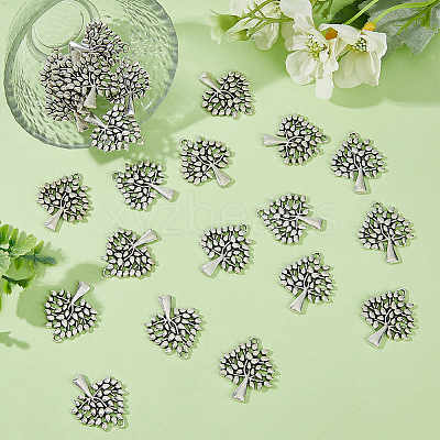 50Pcs Tibetan Style Alloy Pendants FIND-DC0006-11-1