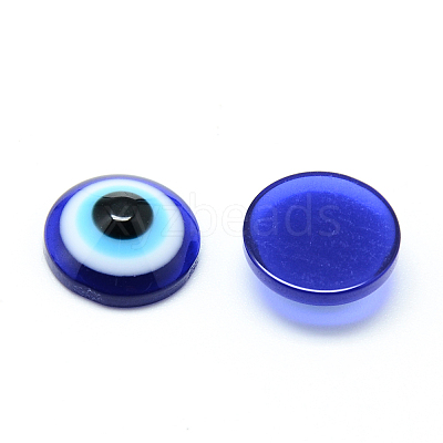 Resin Evil Eye Cabochons X-CRES-S612-8mm-1