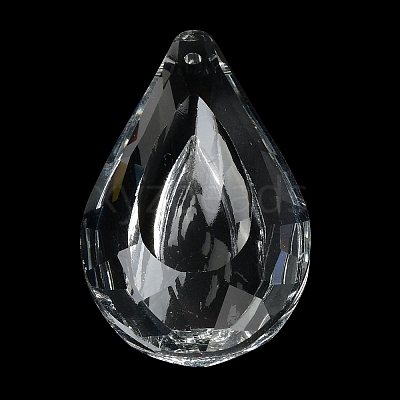 Transparent Glass Pendants GLAA-R223-03H-1