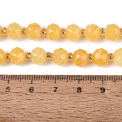 Ombre Effect Dyed Transparent Crackle Glass Beads Strands GLAA-Q111-8MM-07-1