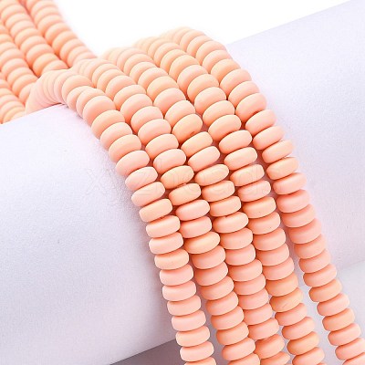 Handmade Polymer Clay Beads Strands X-CLAY-N008-008-35-1
