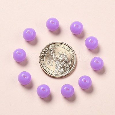 Fluorescent Acrylic Beads MACR-R517-10mm-09-1