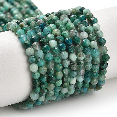 Natural Chrysocolla Beads Strands G-K373-B05-02-1