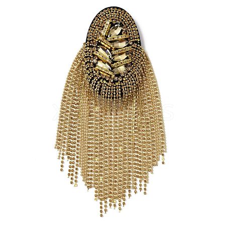 Detachable Iron Tassel Epaulettes FIND-WH0037-28G-1