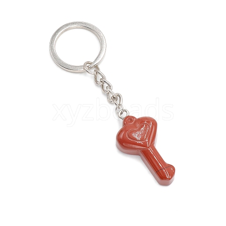 Natural Red Jasper  Keychain PW-WGD467F-04-1