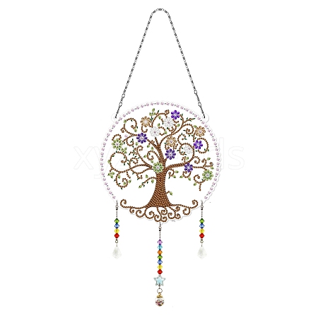 Tree of Life DIY Diamond Painting Pendant Decorations Kits TREE-PW0004-12E-1