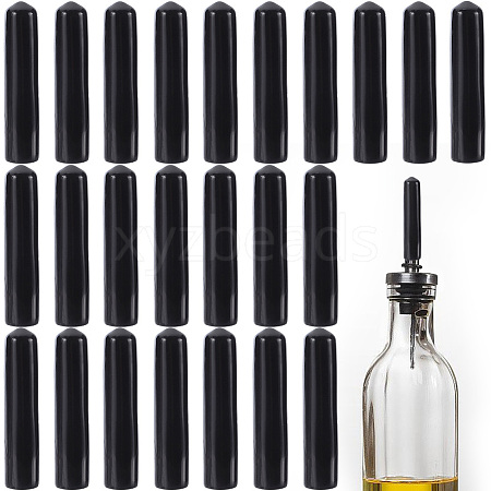 CRASPIRE 40Pcs PVC Liquor Bottle Wine Pourers Cover FIND-CP0001-99-1