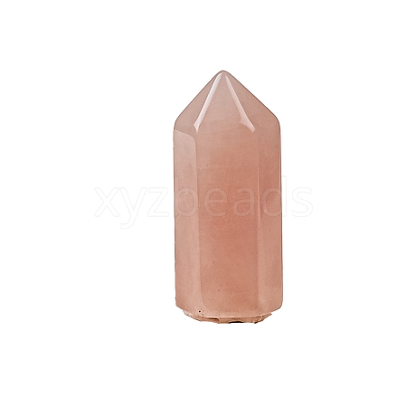 Pointed Tower Natural Rose Quartz Healing Stone Wands PW-WG87518-03-1