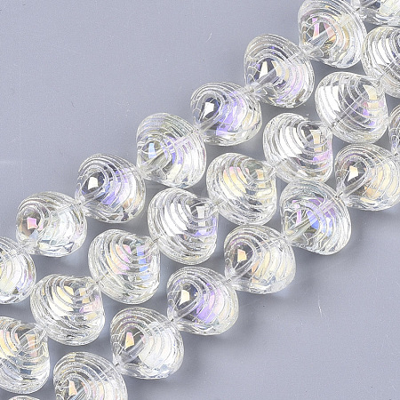 Electroplate Glass Beads Strands EGLA-S189-003B-01-1