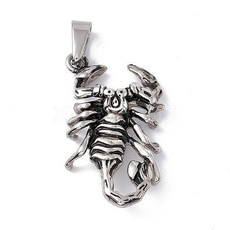 Tibetan Style 304 Stainless Steel Pendants STAS-H170-05AS-1