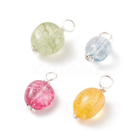 Natural Quartz Charms PALLOY-JF01558-1