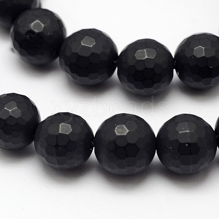 Natural Black Onyx Beads Strands G-D710-10mm-06-1