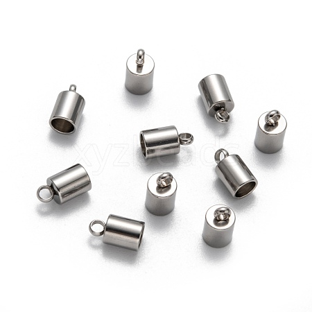 Tarnish Resistant 304 Stainless Steel Cord Ends STAS-E020-1-1