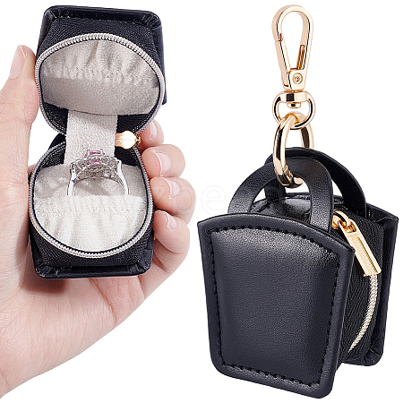 Mini PU Leather Ring Organizer Boxes CON-BBC0001-31A-1