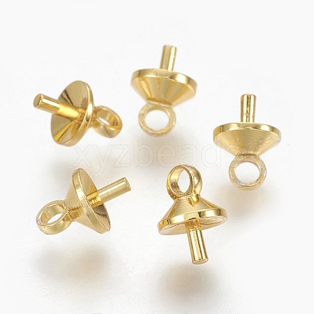 Brass Peg Bails Pendants KK-L165-18G-1