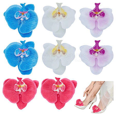 8Pcs 4 Styles Iron Shoe Clip HJEW-ME00036-1