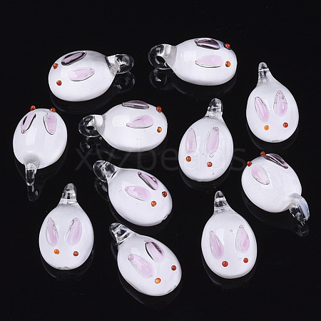 Handmade Lampwork Pendants X-LAMP-N021-002F-1