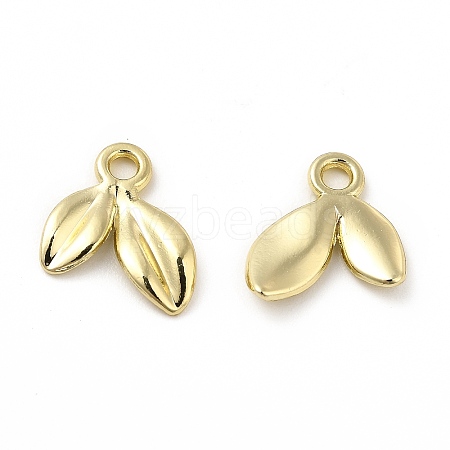 Rack Plating Alloy Leaf Charms LS-FIND-G044-07LG-1