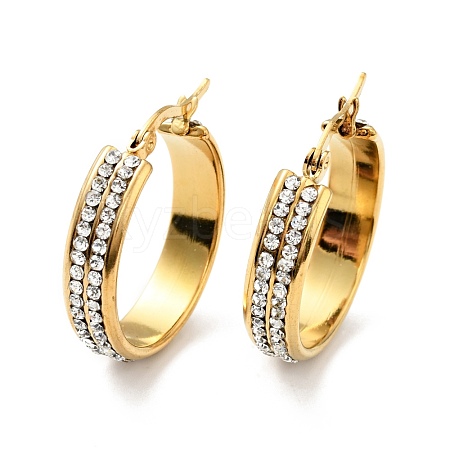 Crystal Rhinestone Hoop Earrings EJEW-D279-13G-01-1