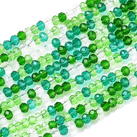 Glass Beads Strands GLAA-F106-B-09-1