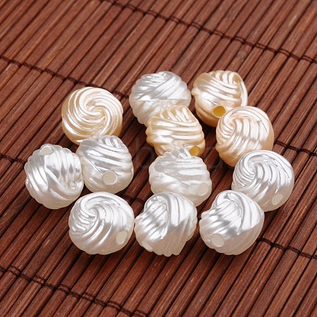 Acrylic Imitation Pearl Beads OACR-O002-4016-1