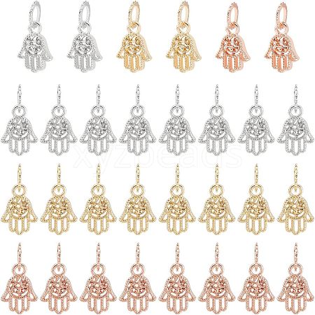 30Pcs 3 Colors Rack Plating Alloy European Dangle Charms MPDL-FH0001-06-1