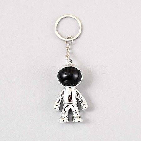 Plastic Astronaut Keychains KEYC-WH0024-02P-1