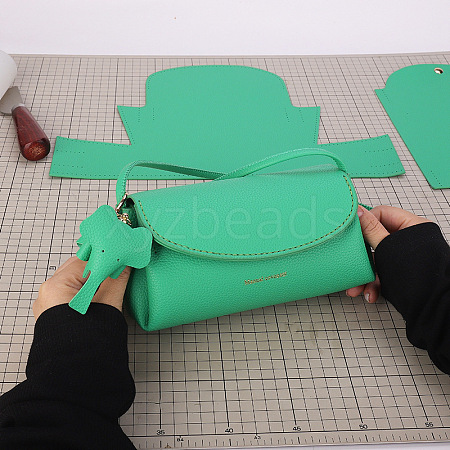 DIY Rectangle Women's Crossbody Handbag Making Kits PW-WG235F5-03-1