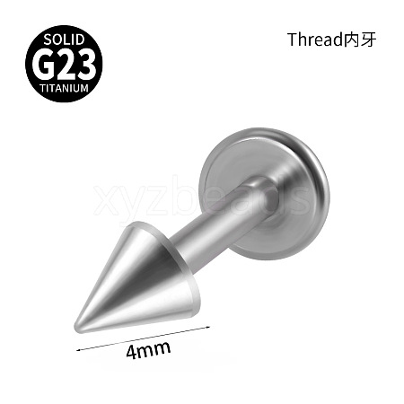 G23 Titanium 17 Gauge Threadless Labrets WGEEA58-18-1