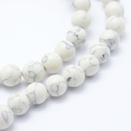 Synthetic Howlite Bead Strand G-E439-10mm-01C-1