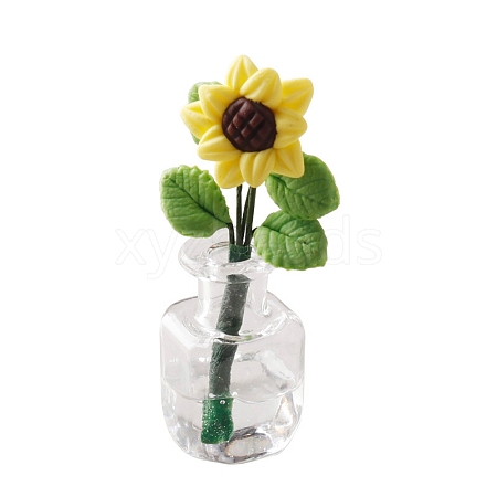 Clay Sunflower Miniature Ornaments PW-WGD8278-01-1