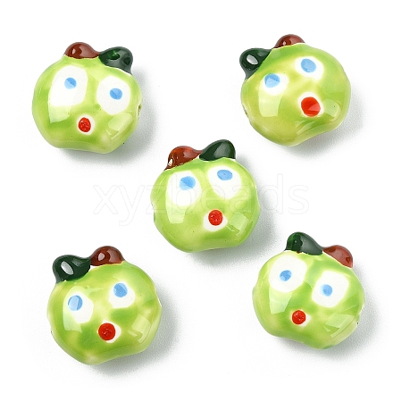 5Pcs Handmade Porcelain Beads PORC-YW0001-68A-1