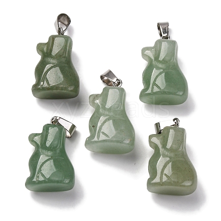 Natural Green Aventurine Pendants G-B127-07P-05-1