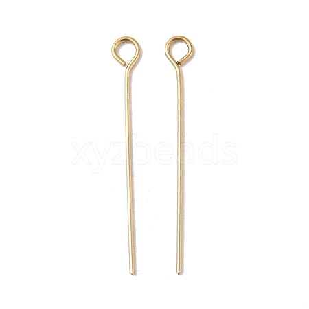 304 Stainless Steel Eye Pins STAS-K293-13G-0.6x26mm-1