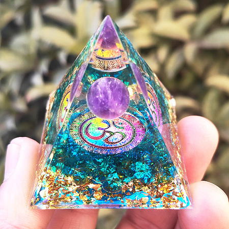 Orgonite Pyramid Resin Energy Generators WG24119-01-1