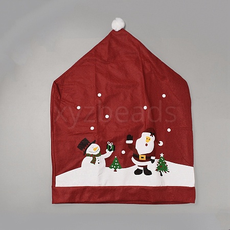 Christmas Theme Non-Woven Fabrics Dustproof Chair Cover AJEW-WH20008-19-1