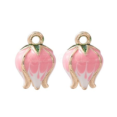 2Pcs Brass Enamel Charms KK-YW0001-81-1