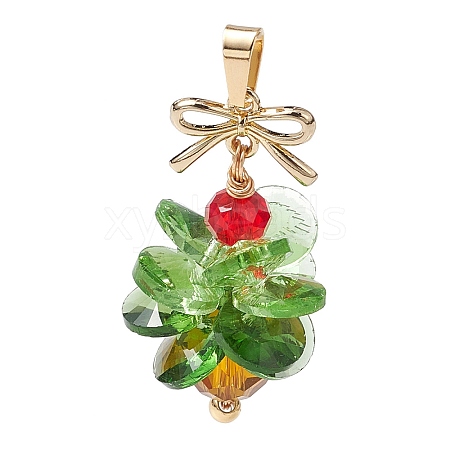 Brass & Glass & Alloy Pendants PALLOY-JF02995-1