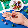 30Pcs Sport Theme Resin Rhinestone Beads RESI-TA0003-96B-5