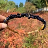 Synthetic Blue Goldstone Hair Bands PW-WGC1C33-63-1