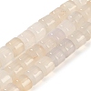 Natural White Agate Beads Strands G-L604-E06-01-1