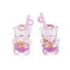 Imitation Bubble Tea/Boba Milk Tea Transparent Resin Pendants RESI-T052-04D-4