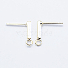 Long-Lasting Plated Brass Stud Earring Findings KK-K204-163G-NF-1