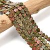 Natural Unakite Beads Strands G-A272-A01-27-2